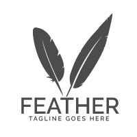 Feather Elegant Logo Design