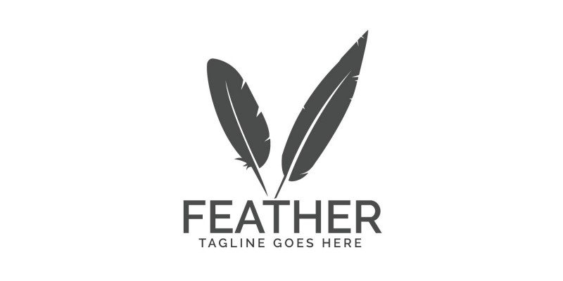 Feather Elegant Logo Design