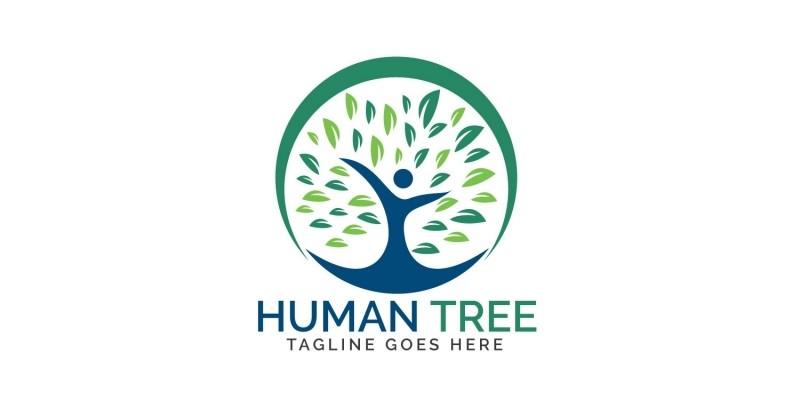 Human Tree Logo Design