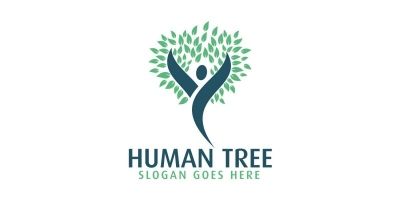 Human Tree Logo Design