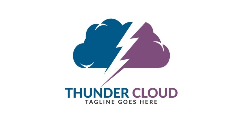 Thunder Cloud Logo Design