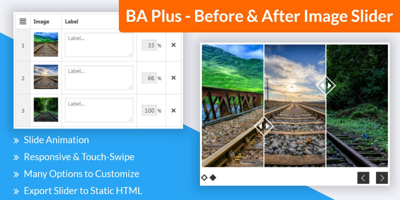 BA Plus - Before And After Image Slider WordPress