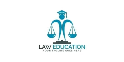 Law Education Logo Design