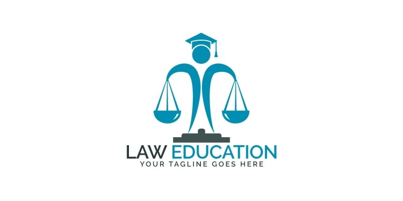 Law Education Logo Design