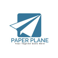 Paper Plane Logo Design.
