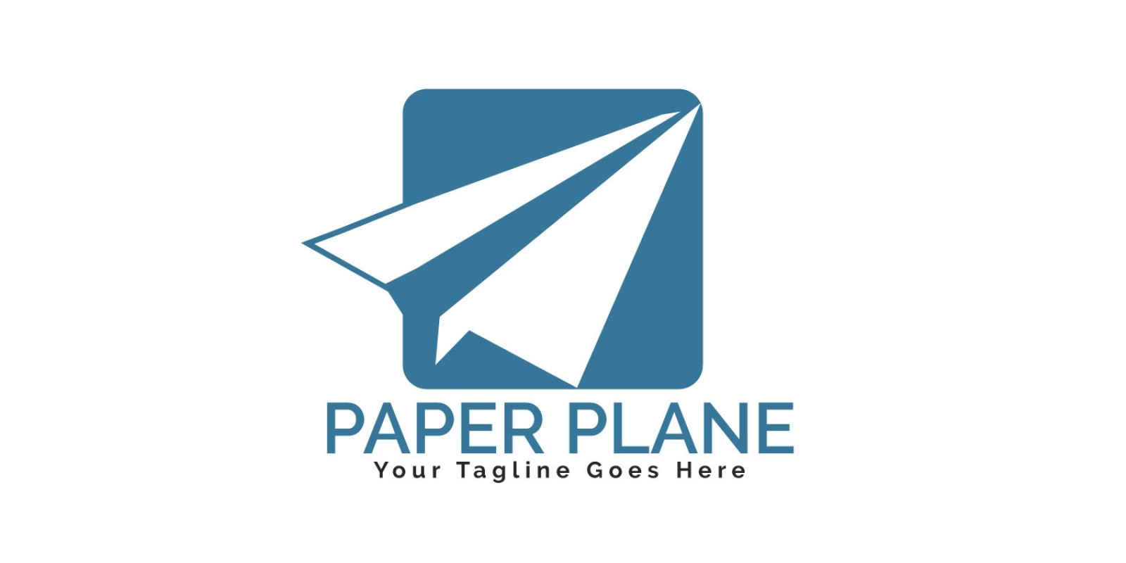 Paper Plane Logo Design.