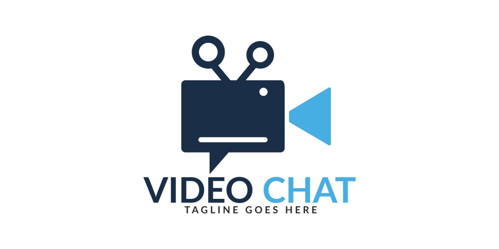 Video Chat Logo Design By IKAlvi Codester.
