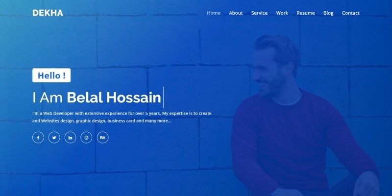 Dekha Personal Portfolio Template