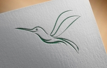 Abstract  Hummingbird Vector Logo Screenshot 1
