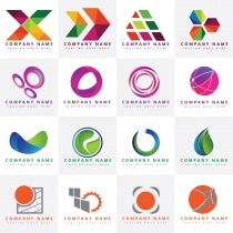 16 Beautiful Colorful Vector Logo Design Templates Screenshot 1