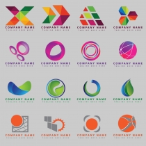 16 Beautiful Colorful Vector Logo Design Templates Screenshot 2