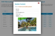 PHP PDO AJAX File Upload  Screenshot 4