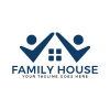 Family House Vector Logo Design