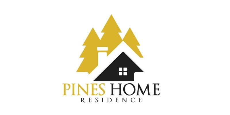 Pine Home Vector Logo Design