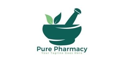 Pure Pharmacy Vector Logo Design