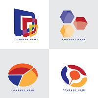 Abstract Colorful Logo Template In Modern Style
