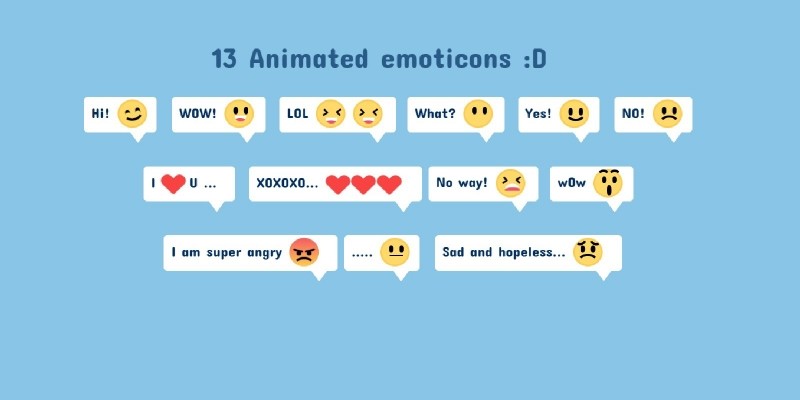 13 Fun Emoji Face Animations CSS by Astgh | Codester