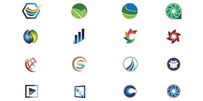 Colorful Logo Icon Set Vector Image