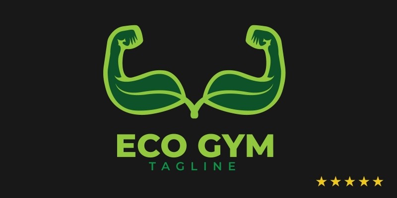 Eco Gym Logo Template