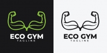 Eco Gym Logo Template Screenshot 2