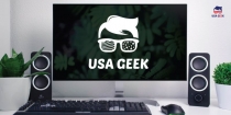 USA Geek Logo Template Screenshot 1