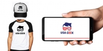 USA Geek Logo Template Screenshot 2
