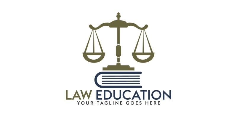 Law Education Logo Design