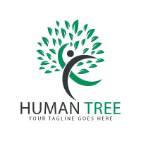 Human Tree Logo Design