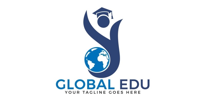 Global Education Logo Design By Ikalvi Codester