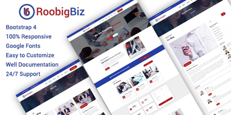 RoobigBiz - HTML Template