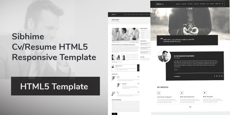 Sibhime - Cv/Resume HTML5 Responsive Template