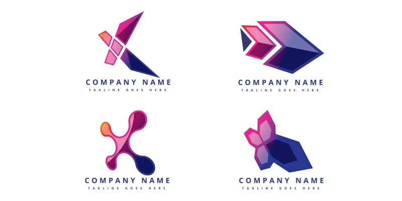 Futuristic, modern and creative digital media logo