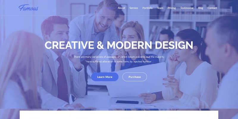 Famous - Digital Corporate Business Template