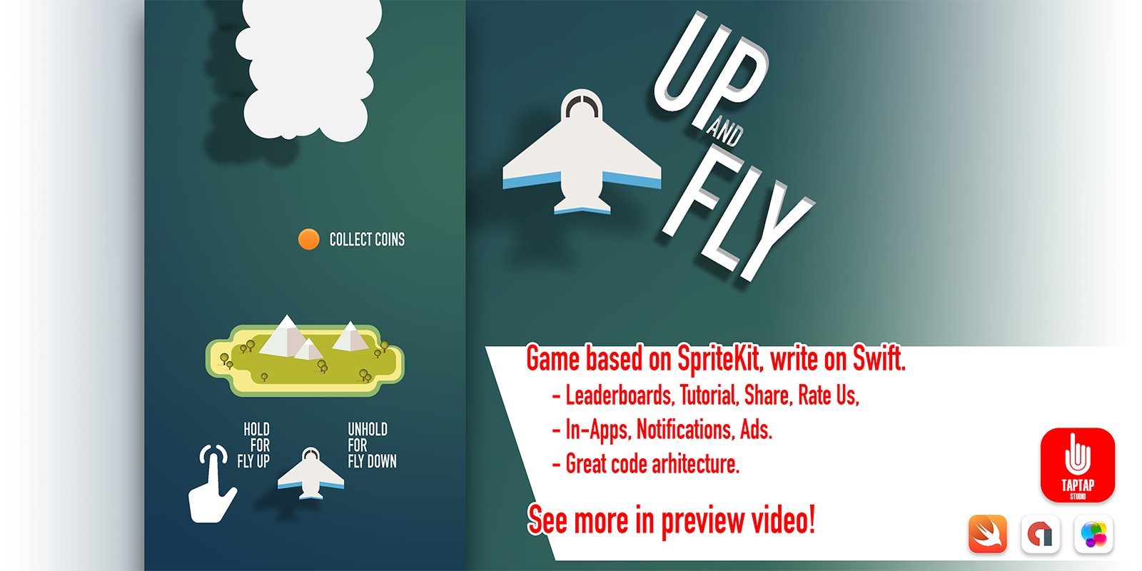 Up And Fly - iOS Source Code