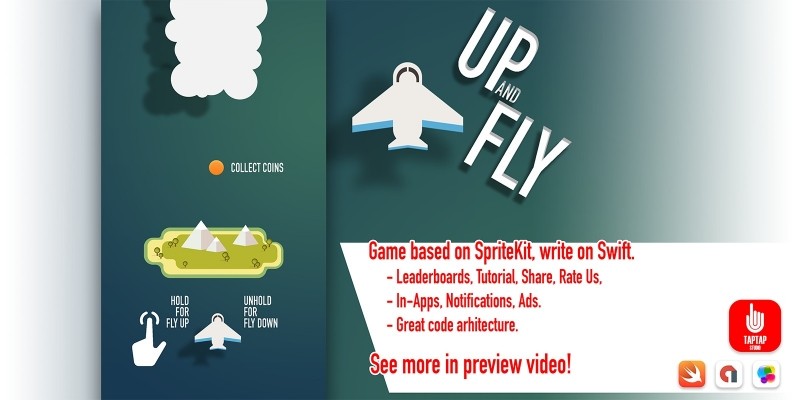 Up And Fly - iOS Source Code