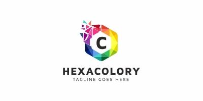 Hexacolory С Letter Logo