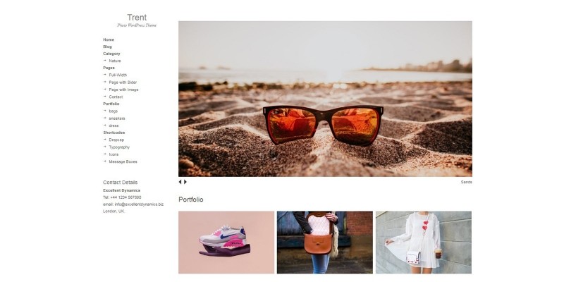 Trent - Portfolio WordPress Theme