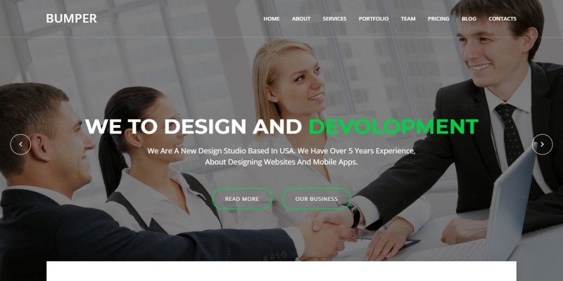 Bumper - Material Design Agency Template