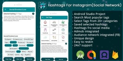 Hashtags For Instagram - Android Source Code
