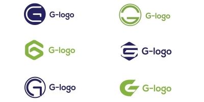 Flat G-Logo Design Inspiration Template