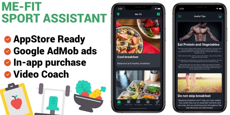 Me-Fit - Sport Assistant iOS Template