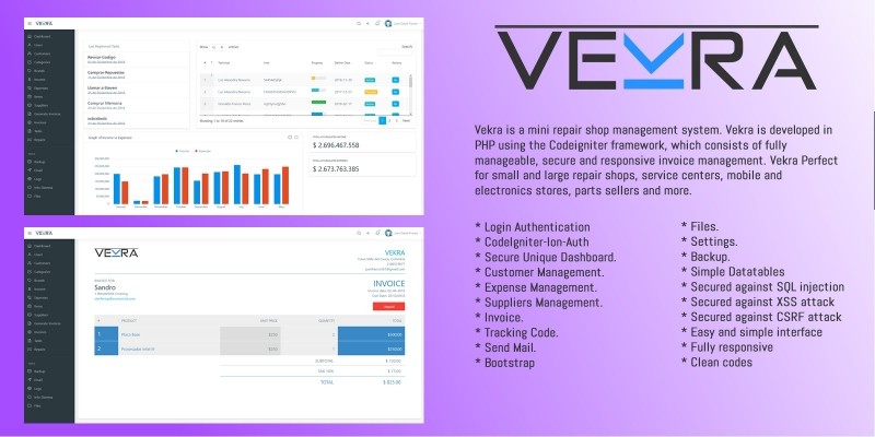 Vekra Repair Workshop Management Script