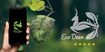 Eco Deer Logo Template Screenshot 3
