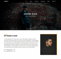 Lonely - Personal  Resume And Portfolio Template Screenshot 3
