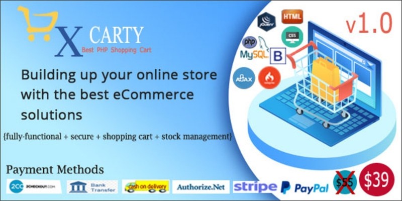 xCarty - E-commerce System With Stock Management