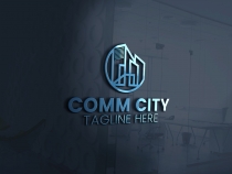 Real Estate City Logo Design Template Screenshot 9