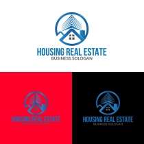 Housing Real Estate Logo Design Template Screenshot 1