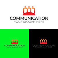 Communication Company Logo Design Template