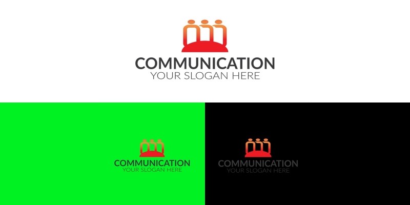 Communication Company Logo Design Template