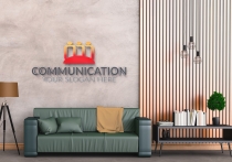 Communication Company Logo Design Template Screenshot 7